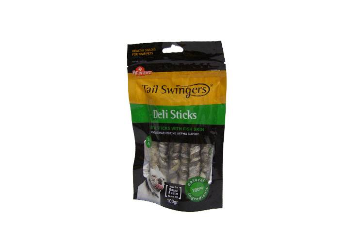RAWHIDE STICKS WITH FISH SKIN