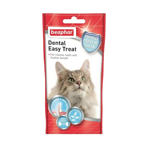 Xlarge 20210420115107 Beaphar Dental Easy Treat Cat Odontiko Gemisto Snack Me Chlorofylli 35gr