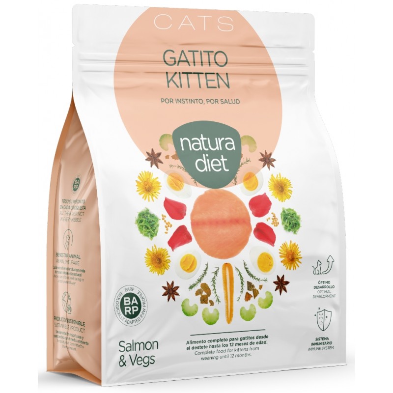 Natura Diet Cat Kitten Salmon 800x800h