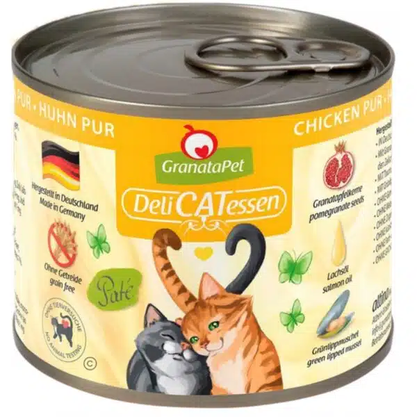 GranataPet DeliCatEssen Kot PREMIUM 6x200g Kurczak 800x800h