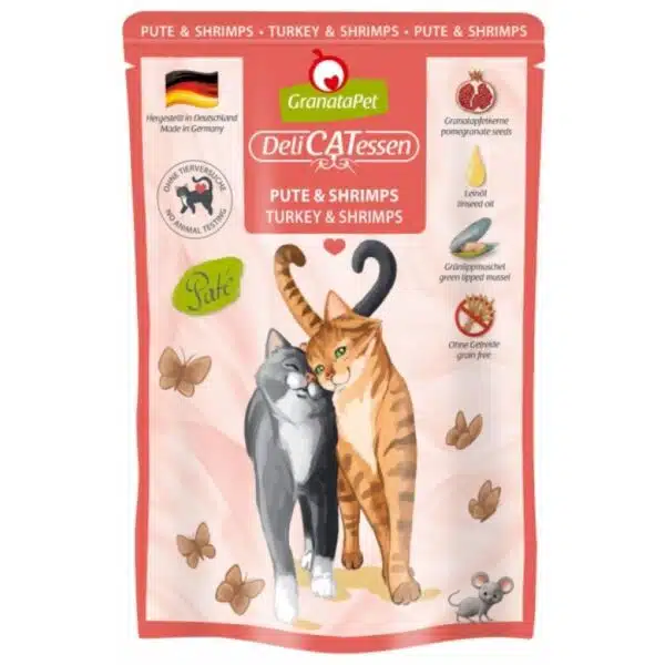 GranataPet Delicatessen Pouch Pute Shrimps 85 G 197564 GP Zoo 800x800h