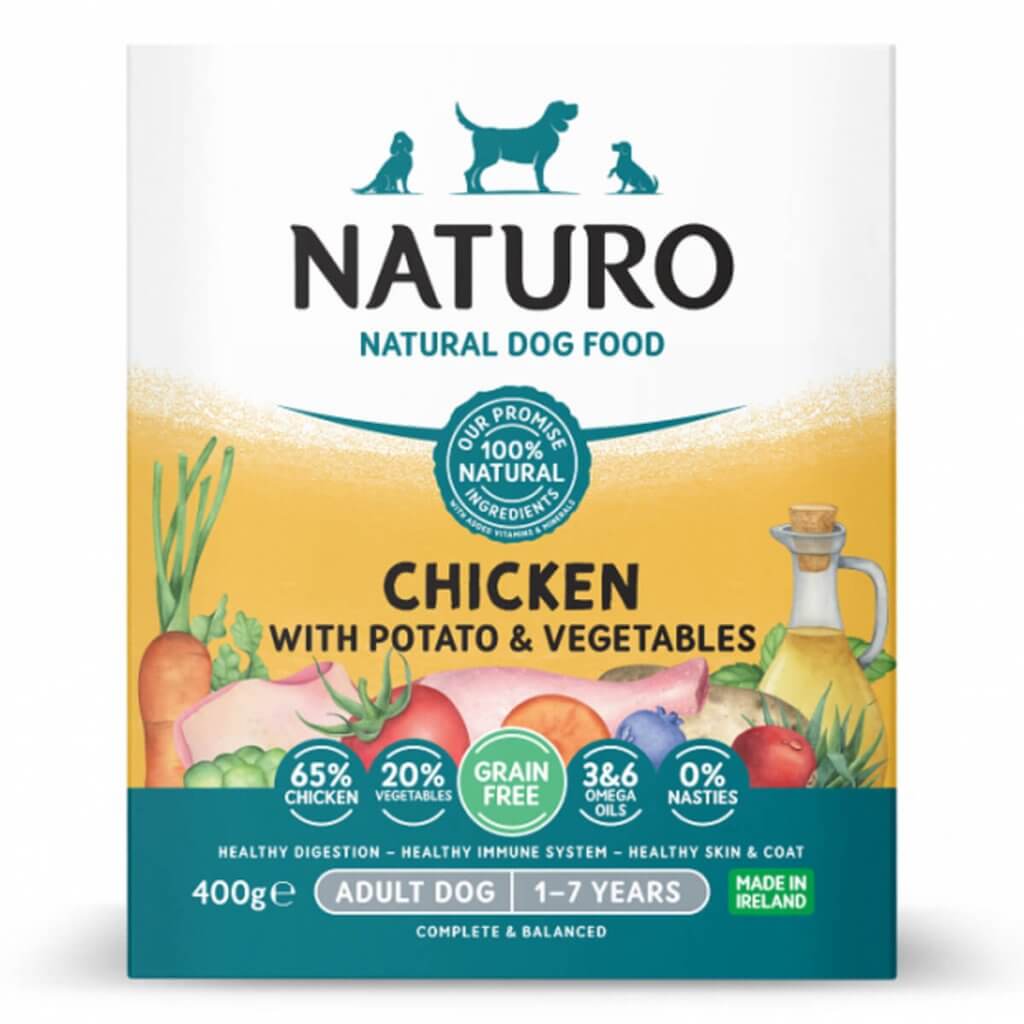 Naturo Dog Chicken & Potato 400gr Naturo Chicken 400gr 1024x1024
