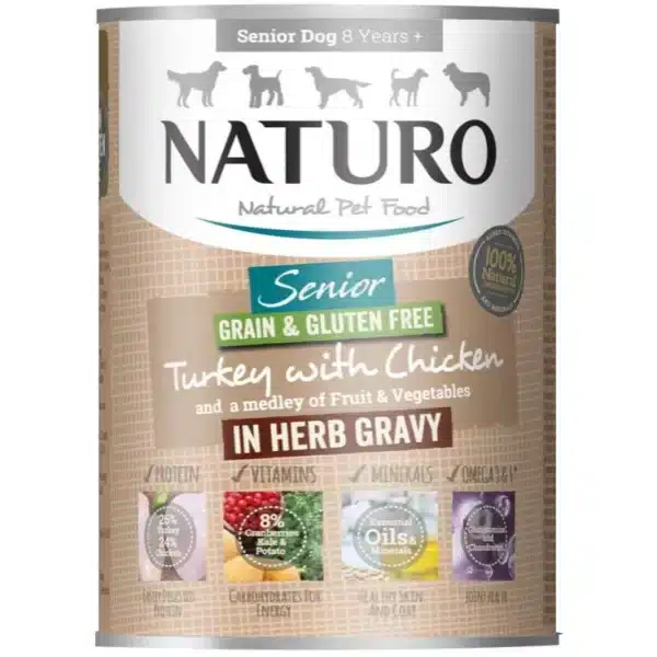 Naturo Senior Turkey Can 390g 800x800h